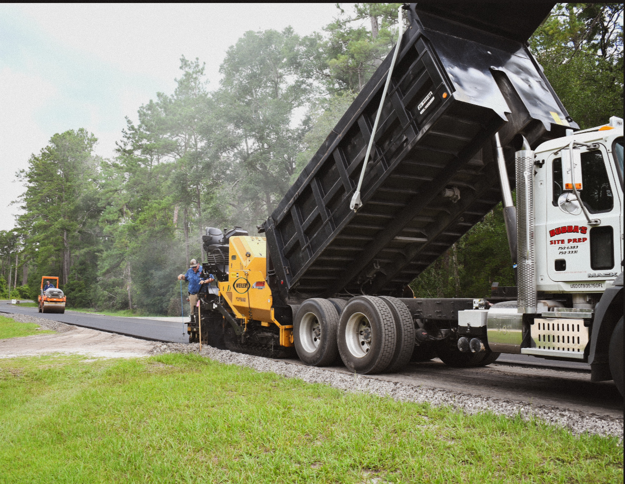 Road paving project — North Florida